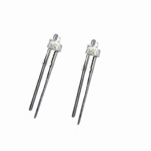 发光二极管F1.8白发红长脚直插LED灯珠1.8mm小蝴蝶蓝光 白色 黄灯