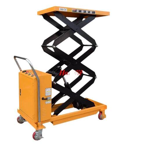 新品非标手动液压平台车150KG脚踩平台车升降手推车平板车PT150A