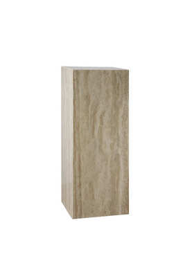 落地雕塑大理石子石柱台玄关中古台台岛kbq1装饰风洞展摆件底座