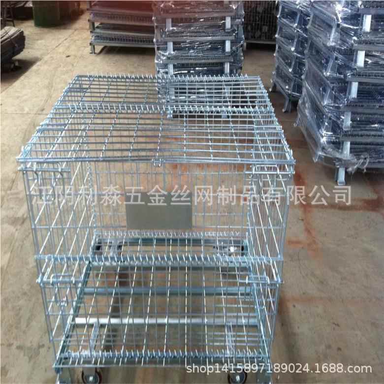 定属做折叠仓储笼物流仓库笼铁蝴框转箱金笼1000*800蝶铁筐生产周