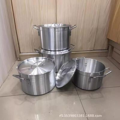 外贸Aluminum pot 4PCS大中铝锅 L 36CM,40CM,42CM,45CM