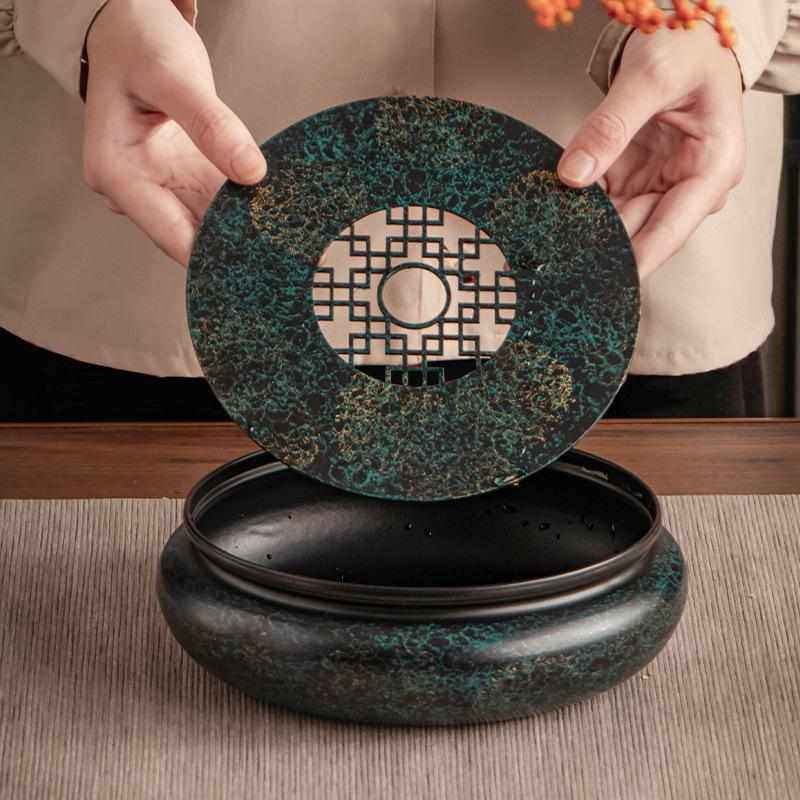 壶承蓄水干泡盘老铁漆器储水茶盘托盘家用日式功夫茶具蓄水养壶,餐饮具,茶具礼盒,淘宝优惠券,粉丝福利购,淘宝优惠卷