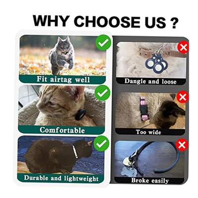 Airtag Cat Collar Breakaway, Reflective Kitten Collar with A