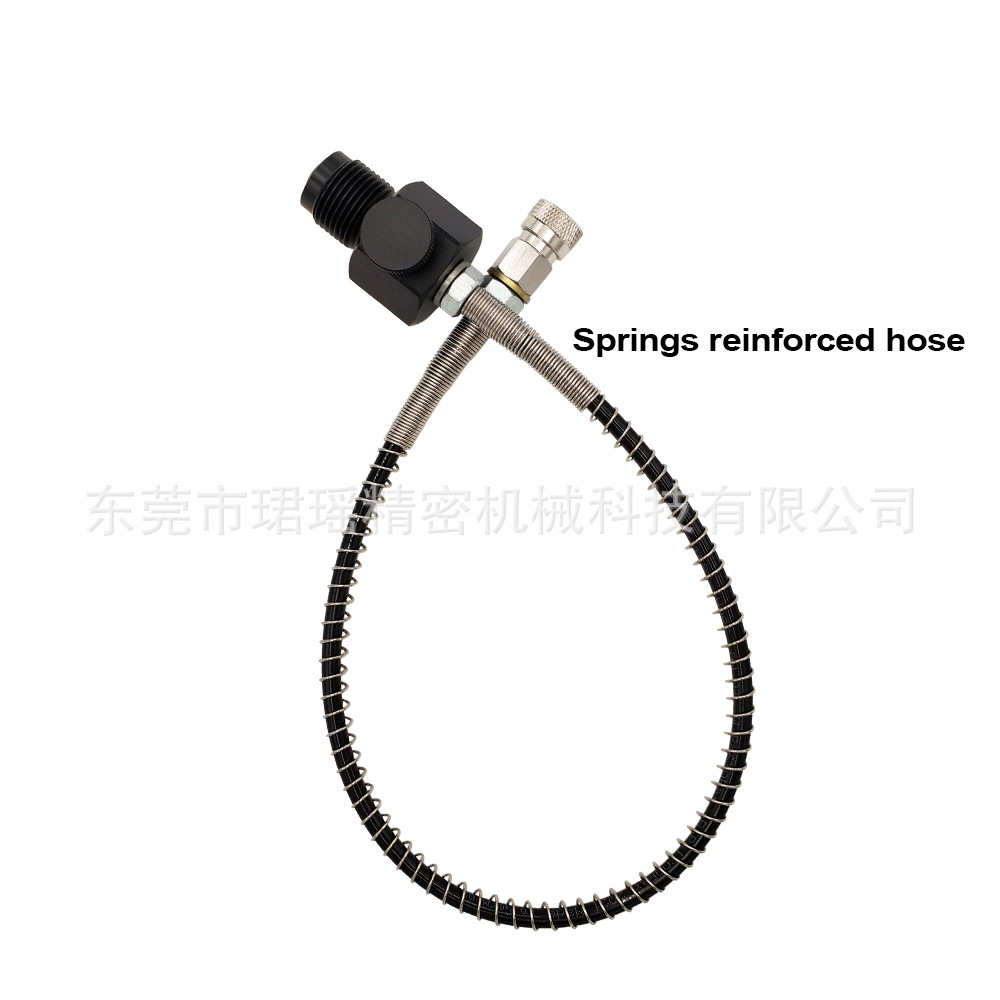 小簧管带g5纤维接头潜水接头快速大转弹/8螺纹充气瓶接头8mm