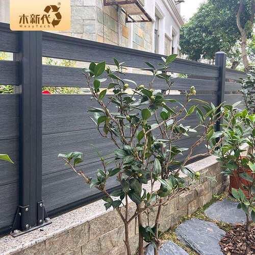 广东木新代户外塑木围栏防水防晒别墅花园露台木质围栏栅栏木塑板