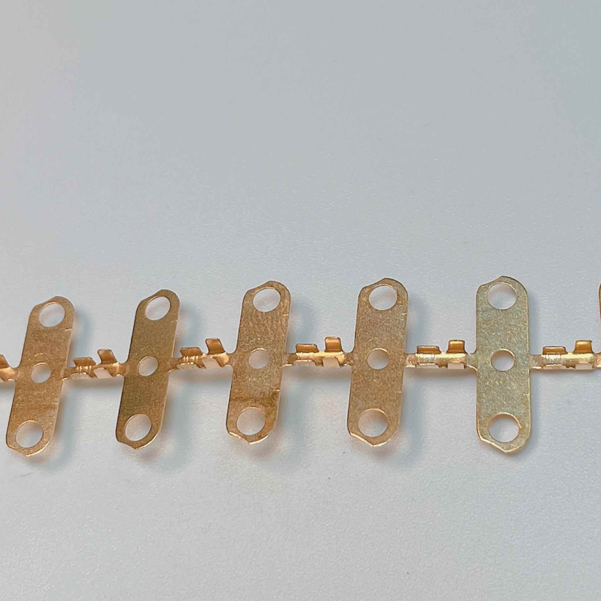 T形铜T片5子T8灯饰接线端接led连片铜片矮脚CJH7K/卷