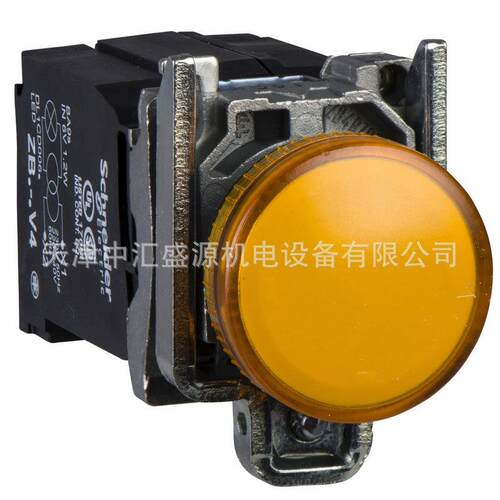 XB4BV35=ZB4BV3+ZB4BV05黄色110VAC指示灯22mm圆形指示灯XB4BV35