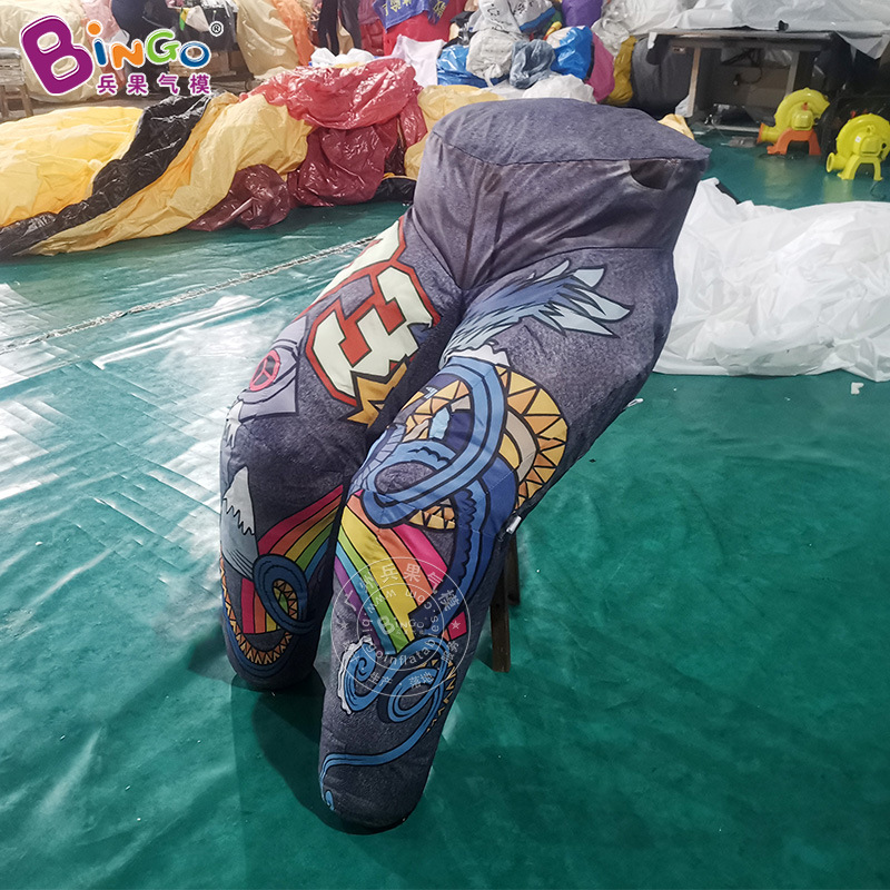 卡通牛津布充气牛仔裤 服装展会广告主题活动装饰道具充气模型