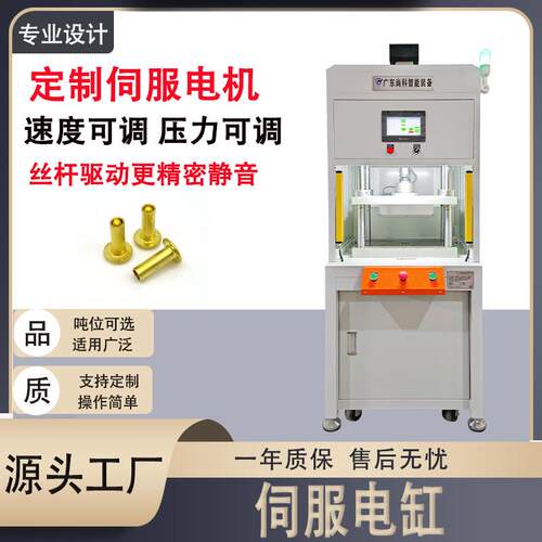 厂家伺服电缸金属拉伸轴承成型压力机非标定制伺服电缸