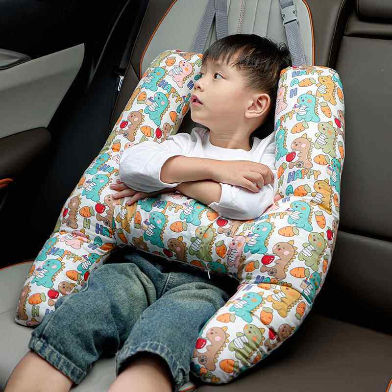 车载枕头小孩后排睡觉神器儿童车上睡枕长途坐车靠枕汽车抱枕宝宝