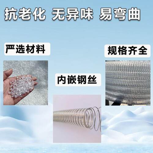 耐高温160°PVC钢丝管潍坊厂家生产耐磨透明增强抗老化耐酸碱