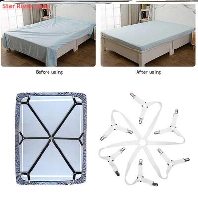 Bed Sheet Holder Adjustable Elastic 12 Clips Fixed Holder Ma