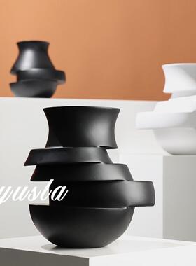 简约样板间客厅茶几餐插花花厅器花瓶饰酒干店别墅展厅PRK摆件软