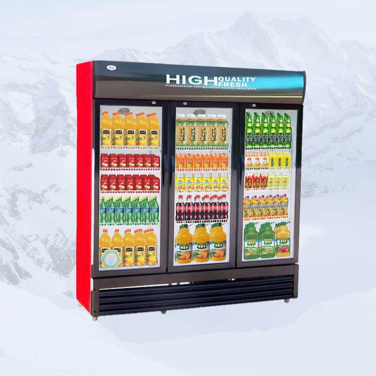恩典饮料展示柜冷藏保鲜柜商用风冷无霜单双门超市啤酒冰柜冰箱