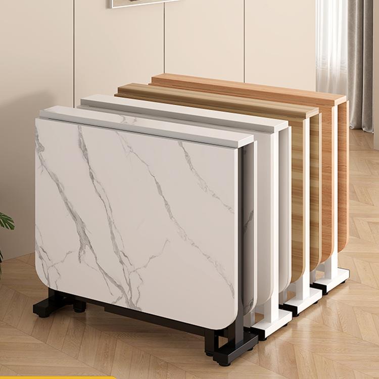 折叠餐桌家用小户型桌子出租房简易多功能饭桌可移动长方形学习桌