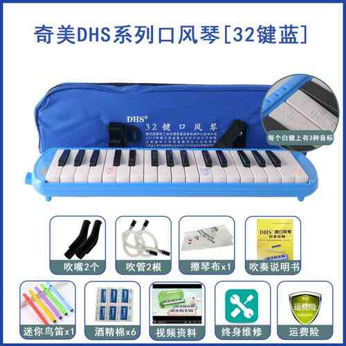 正品DHS口风琴3732吹键小学生用专业演奏级初学者键管吹乐器幼儿