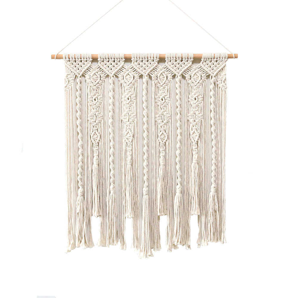 新款棉绳手工编织挂毯 家居卧室装饰房间布置墙饰波西米亚风壁毯,居家布艺,挂毯/壁毯,淘宝优惠券,粉丝福利购,淘宝优惠卷