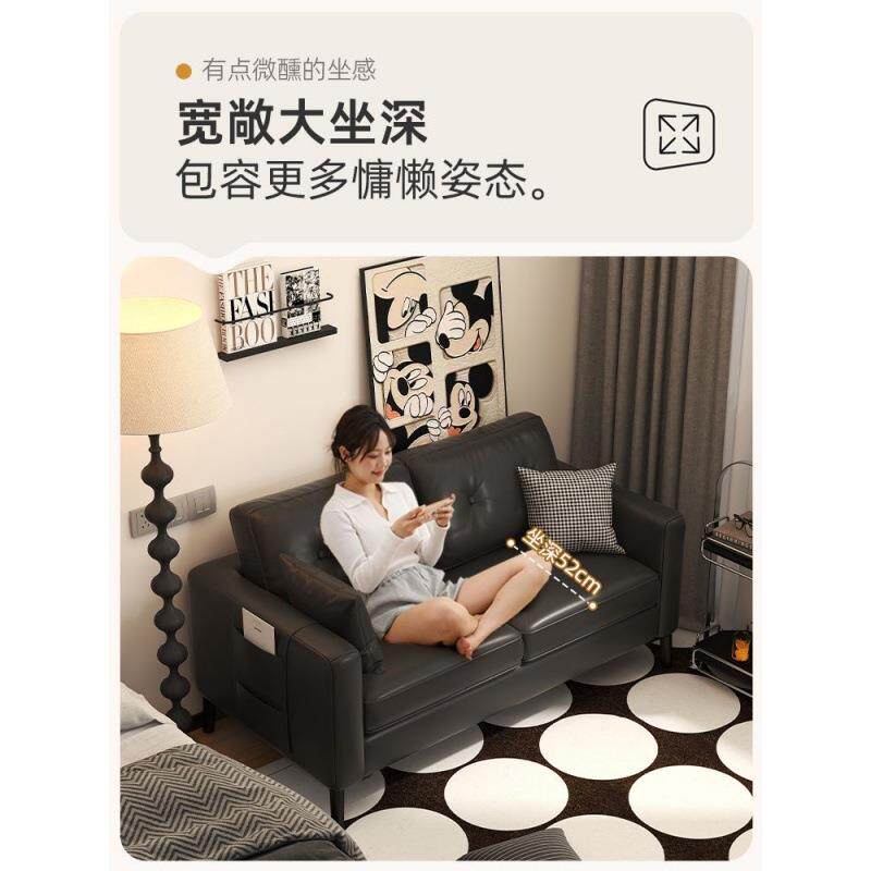 小户型出租房沙发寓JIH服公装店家用客办厅单双三人位简约公室小