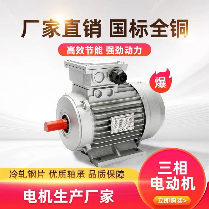 上海德东 铝壳感应三相异步交流电动机YS系列600W-3KW 纯铜标准