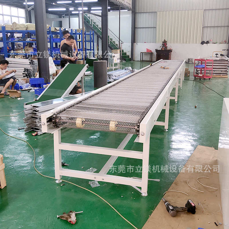 东莞热销耐高温五金传送带传送机 不锈钢网带流水线网带输送机