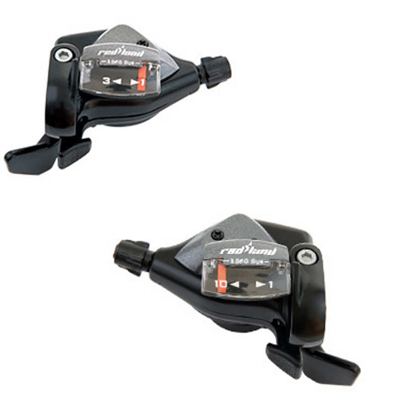 自行车变速指拨山地车转把指拨变速器10速左右指拨公路车换挡拨杆