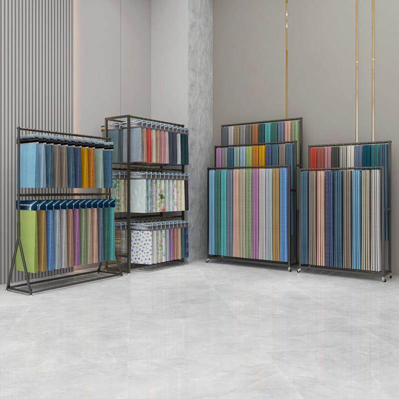 窗帘样品展示架样品电梯卡架家纺织物展示架布板织物展示架展示架