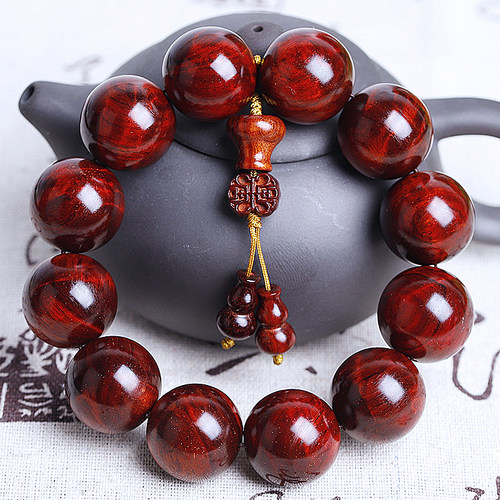 水波金星印度小叶紫檀20mm男佛珠手串手链文玩收藏品送礼