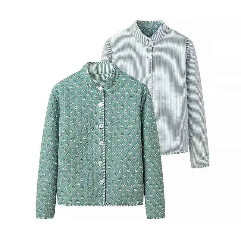 Collared womens jacket womens street fashion reversible