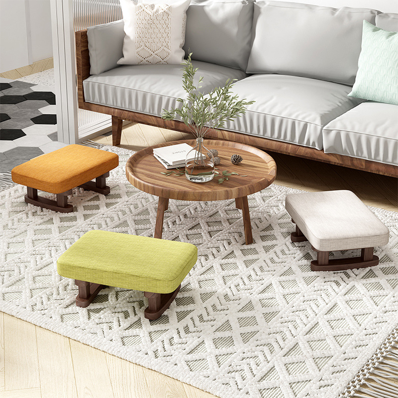 搭脚创926凳成人板凳换鞋凳厅木矮凳家用艺意小凳子实布凳客简约