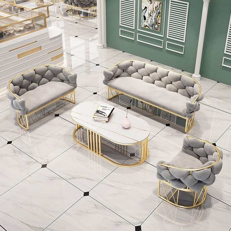 轻奢网红酒店沙发女服装店婚纱店美容院接待美甲店化妆懒人沙发椅