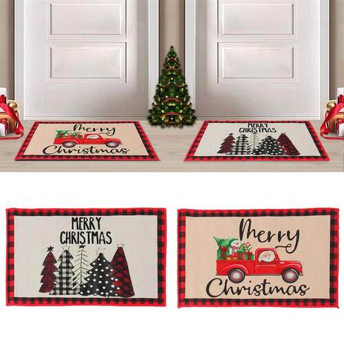 Christmas Door Mat Outdoor Carpet Merry Christmas Decoration