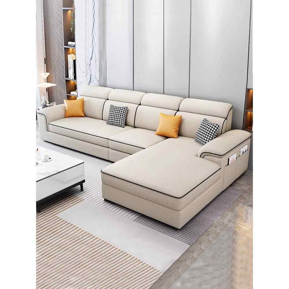 2025新款科技布沙发现代简约贵妃沙发小户型家用棉麻布艺沙发客厅