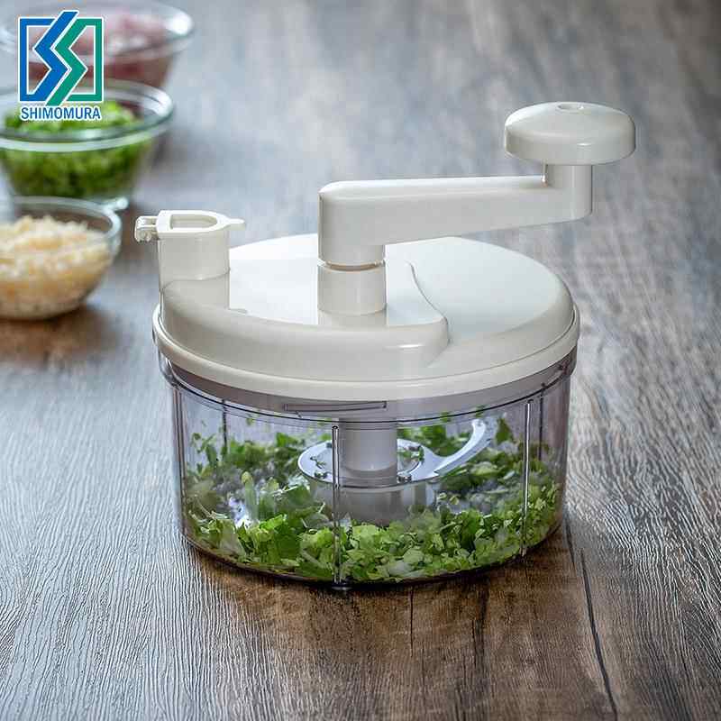 日本进口下村多功能切菜器家用手摇厨房工具碎菜机辣椒蒜蓉搅碎器