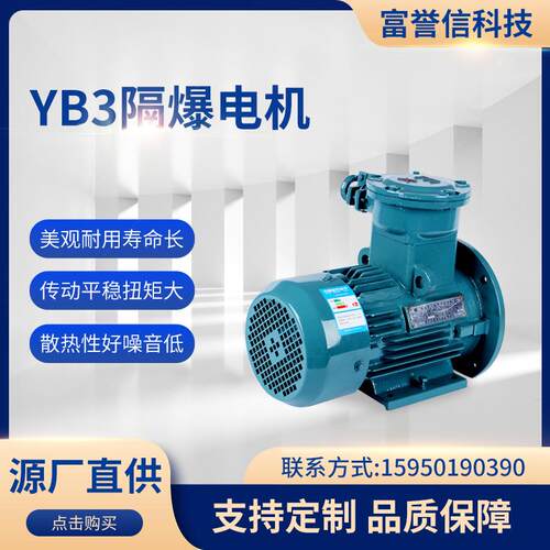 防爆电机YB3-200L-4-30W铜芯马达三相异步电动机防爆双速电机