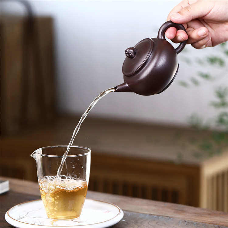 纳福水平 宜兴原矿老紫泥手制礼品紫砂茶壶茶具批发,餐饮具,茶壶,淘宝优惠券,粉丝福利购,淘宝优惠卷