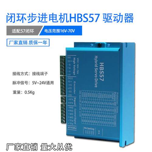 57闭环步进电机驱动器HBS5757闭环驱动器16-70VDC全新现货