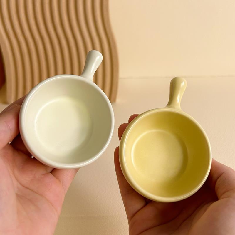 蘸料碟可爱家用味碟酱料碟陶瓷小号小碟子火锅烤肉蘸料调料碟醋碟