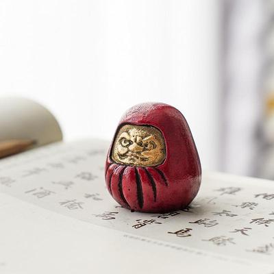 新款铁部达摩 日本进口南器铁 铸铁镇书镇镇纸文平安开运书房摆件