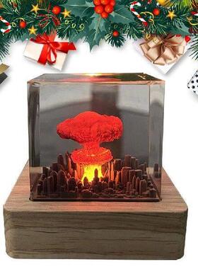 Mushroom Cloud Light Ornaments Resin Nuclear Bomb Explosion