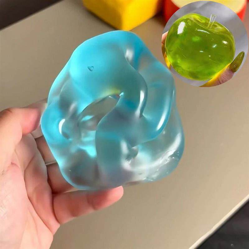 Squishy Green Apple Stress Ball Soft Fidget Sensory Toy for
