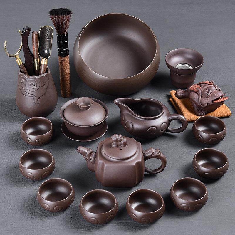 景德镇陶福旗古韵紫砂功夫茶具家用紫砂茶壶茶杯茶海茶具