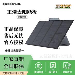 宏特维正浩EcoFlow 太阳能板光伏发电板家用户外露营防水折叠便携充电板摆件饰品