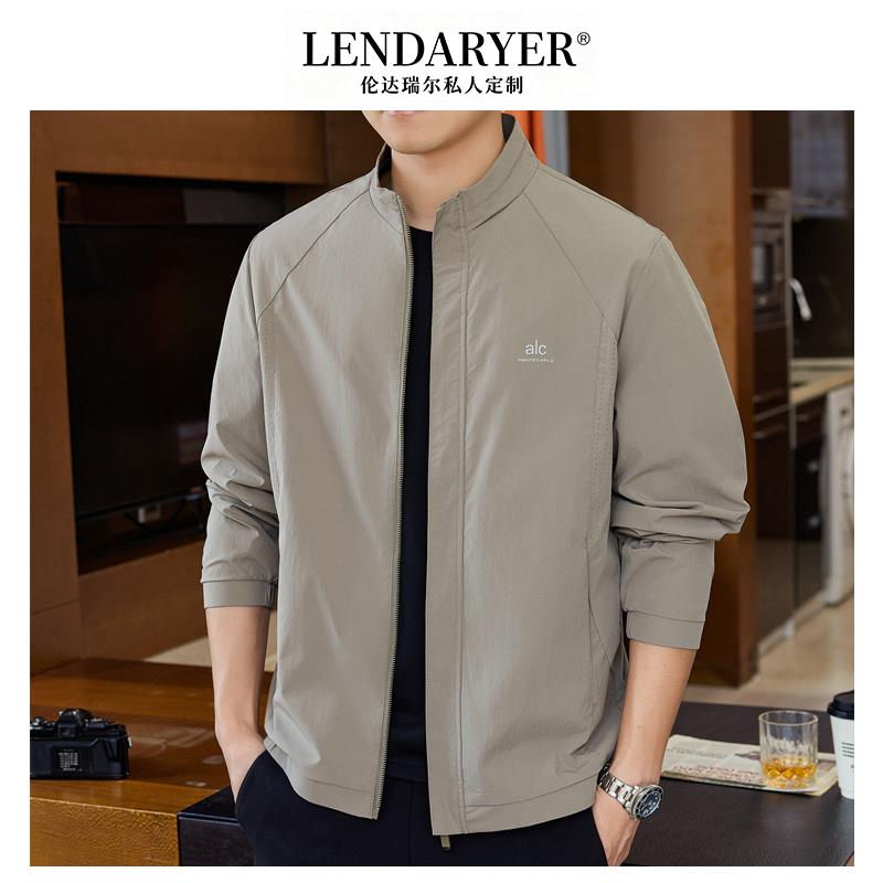 LENDARYER夹克男2026春季新款高端商务休闲薄款立领外套男款春装