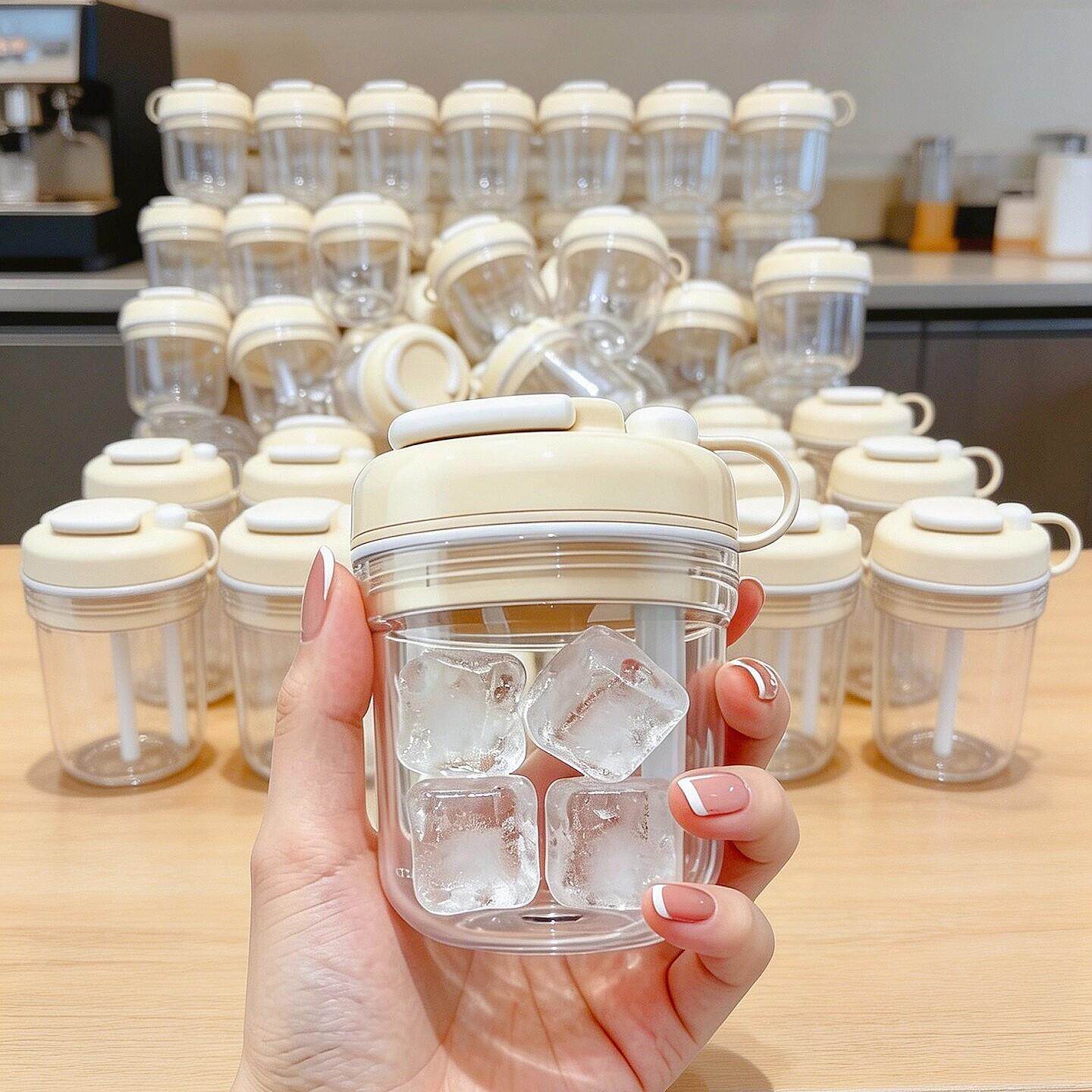 【一按出冰!】制冰杯夏天清凉冰格水杯冰块模具美式随行冰杯水壶