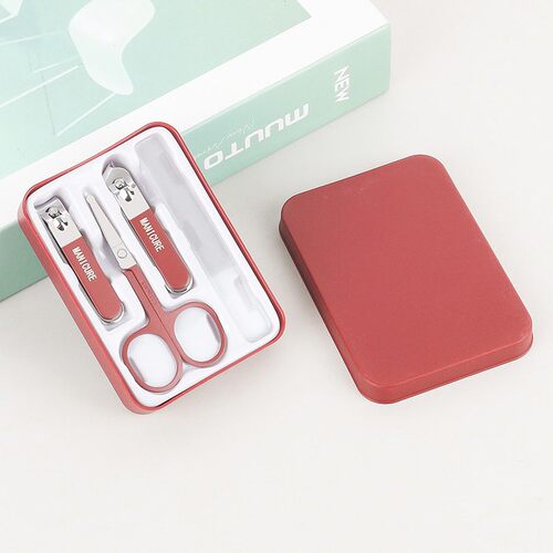 New Round-Tip Nail Clipper Set - Sharp, Boxed 4-Piece Manicu