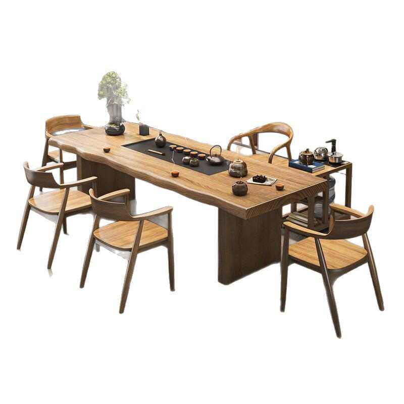 实木茶桌一体泡茶桌椅现代简约办公室新中式功夫禅意客厅茶台组合,商业/办公家具,茶几,淘宝优惠券,粉丝福利购,淘宝优惠卷