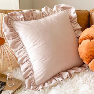 正品靠iM.lfe 高级感南瓜色 北欧ns风沙发抱枕抱枕套床上i飘窗靠