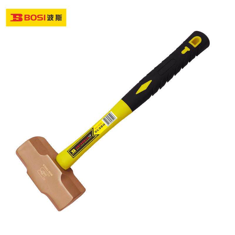 波斯防爆八角锤无火花大锤小锤防爆工具榔头铜锤子BS610024
