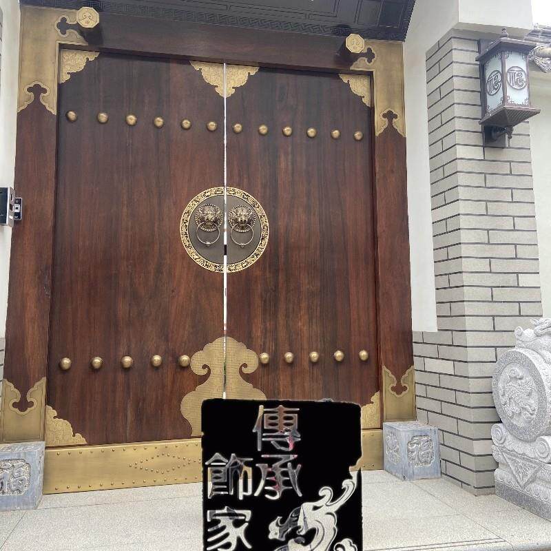 定制产品专用链接卧虎山庄大门包铜配件门钉兽头铜条角花装饰铜件