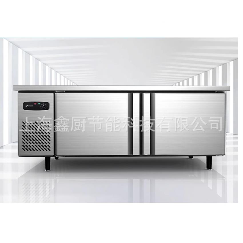 银都冷冻工作台奶茶店设备卧式冰箱双温平冷操作台不锈钢商用冰柜图片